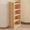 Estantería de almacenamiento de madera maciza para sala de estar, estantería infantil integrada simple, estantería de varios niveles para el hogar para dormitorio y jardín de infantes, modelo nuevo