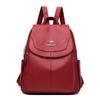 Mochila Canguru para Mulheres, Estilo Coreano, Antifurto, Grande Capacidade, Bolsa Escolar Casual para Estudantes, Versátil, Fashion, Mochila de Viagem em Couro Macio