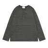 SAVAGEBASE Camiseta de Rayas con Cuello Henley Estilo Old Money Vintage para Hombre Nueva Colección Primavera y Otoño 2026 Top Casual de Manga Larga