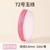 Venta directa de fábrica No.. 72 0.8 Cuerda Trenzada de Hilo de Jade DIY Pulsera de Joyería Tejida a Mano Hilo Colgante de Borla Cordón Venta al por Mayor