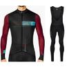 Traje de Montar de Manga Larga GOBIK Pantalón con Tirantes Traje Primavera Verano Otoño Transpirable Secado Rápido Protección Solar Camisa para Bicicleta de Montaña y Carretera