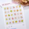 Venda Quente Nova Versátil Decorações 3D Multicor para Nail Art Flor Resinada Doce Flor de Cinco Pétalas Decorações para Capa de Celular Brincos