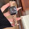 Pulseira de Metal Fina de Espiga de Trigo com Diamantes Finos Adequada para Apple iWatch 11ª Geração 10/987