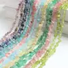 Productos semiacabados de grava de cristal mult material natural, grava irregular con agujero pasante para pulseras, collares, pendientes y accesorios para ensartar cuentas