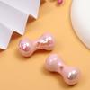 Joyería Acrílica Hueso Electrochapado UV de Alta Calidad Perlas Iridescentes Cachorro Perlas Sueltas Pulsera DIY Enfilado Joyería Hecha a Mano
