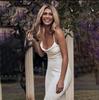 Vestido de Novia Estilo Europeo y Americano con Tirantes Finos, Escote en V Profundo, Nuevo Diseño de Satén 2026 con Cola Pequeña, Espalda Descubierta Sexy, Vestido de Novia para Fotografía de Bodas de Viaje en Amazon