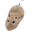 Popular brinquedo de pelúcia com corda e corrente, rato, animal realista que pode correr, brinquedo fofo e divertido para cães, gatos e ratos