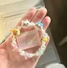 Pulseira de Cerâmica com Contas Macaron para Mulheres, Moda de Luxo Leve de Nicho para o Verão, Exquisite Pulseira de Vidro Dopamina Presente