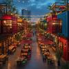 Planificación de Bloques Contenedor Villa Fábrica de Shenyang Tienda Calle Comercial Estilo Industrial Oficina de Ventas Oficina