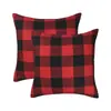 Nueva Funda de Almohada Cuadros Navideños de Amazon para Sala de Estar Sofá Decoración del Hogar Cojín Almohada Funda de Almohada para Cabecera Respaldo