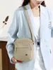 Bolso bandolera de nailon ligero, moderno y sencillo para el teléfono, multicapa, elegante y fresco, adecuado para viajes al aire libre, bolso cruzado para hombres y mujeres