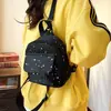Mochila Pequena de Lona Estilo Coreano Estrela Moda, Mochila de Viagem Estilosa e Versátil, Adequada para Crianças, Bolsa Casual para Pais e Filhos
