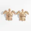 Pendientes florales de plata vintage transfronterizos europeos y americanos con un diseño geométrico de alta gama, versátiles para la moda de verano y el uso diario, para mujer