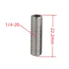 Haste de Conexão de Parafuso de 1/4 para Cabeça de Bola de 17mm Suporte de Celular para Carro Acessórios de Metal para Espelho Retrovisor de Motocicleta