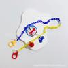 Nuevo Dibujo Animado Japonés y Coreano Campana Coche Amarillo Azul Bloque de Color Acrílico Cordón Collar Cadena para Gafas Cadena para Mascarilla Transfronterizo