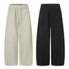 Yidao Vintage 2026 Otoño Nuevo Tendencia Retro Americana Color Sólido Remache Cordón Recto Casual Deportivo Pantalones de Chándal