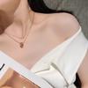 Collar de Plata Esterlina s925 para Mujer, Estilo Lujo Ligero de Celebridad de Internet, Forma de Serpiente Perforada, Cadena de Suéter de Hueso de Serpiente, Hebilla Original, Cuentas de Envío Europeas y Americanas, Collar de Plata