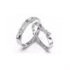 Anillo de Pareja Nudo de Corazón Anillo de Plata Esterlina S925 Diseño Nicho Estilo Lujo Accesible Regalo Conmemorativo para el Día de San Valentín