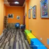 Taburete sofá de olas suave para guardería, sala de institución de formación, banco largo de forma especial, cabina de centro de educación temprana para niños
