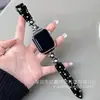 Estrella de Cinco Puntas de Metal y Correa de Cuero con Estrella de Cinco Puntas Adecuado para Apple 10 S11 Huawei Fit4 Gt6 Xiaomi Pulsera