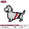Parches Bordados en Stock Venta al por Mayor Accesorios para Ropa de Perro Dachshund Parches Tela Bordada para Toallas Diseños de Insignias para Perros Pequeños
