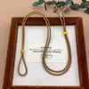 Tienda de Joyería de Cuerda Trenzada Mismo Estilo Cuerda de Joyería de Gama Alta Cordón para Collar Premium con Colgante Chapado en Oro Cordón Colgante Unisex