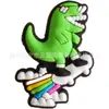 Hebilla de Zapato Serie Dinosaurio PVC Transfronteriza Popular DIY Accesorios para Zapatos Flor de Zapato de Plástico de Goteo PVC Desmontable
