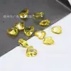 Wuzhou Pedra Preciosa Coração de Vidro Pedra Solta Atacado 3*3-8*8mm Coração de Vidro Cabochão com Fundo Pontudo Fornecedor Fabricante
