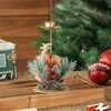Amazon Natal Novo Castiçal de Ferro Dourado Veado Floco de Neve Estrela de Cinco Pontas Castiçal Janela Decoração de Mesa