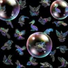 50 Piezas de Serie de Pájaros Láser Transparente para Mascotas Transfronterizos Nuevos Productos Pegatinas para Taza de Agua Portátil Pegatinas Láser