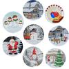 Suministro Exclusivo Transfronterizo de Posavasos DIY de Pintura de Diamantes, Manteles Individuales Redondos, Manteles Individuales Creativos Navideños de Mandala para Niños