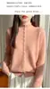 Suéter de punto de ganchillo transfronterizo de cuello medio, agradable para la piel, cálido, de corte holgado, grueso y con un diseño elegante para mujer, perfecto para otoño e invierno