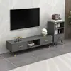 Mesa de Centro Combinación Gabinete de TV Extensible De Pie Madera Maciza Hogar Apartamento Pequeño Sala de Estar Moderna Simple Patas de Madera Maciza Gabinete de TV