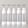 Frasco de loção a vácuo, frasco spray de amostra portátil para viagem tipo pump, frasco dispensador para cosméticos e cuidados com a pele
