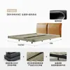 Venda Direta de Fábrica 2026 Novo Modelo Minimalista Italiano Couro Genuíno Cama Flutuante 1,8m Casal Coberta Macia Estrutura de Cama de Couro para Quarto