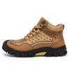 Comercio Exterior Exportación Otoño e Invierno Nuevos Zapatos Casuales para Exteriores de Cuero Genuino de Vaca Zapatos de Senderismo de Caña Alta para Hombre Zapatos de Trabajo