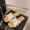 Sandalias de Verano Simples Versátiles Nuevas con Cuentas 2026 para Mujer, Sandalias de Exterior Versátiles de Punta Abierta de Moda para Mujer