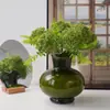 Ramo de Plantas Artificiales con Fruta de Avena y Fruta de Arroz, Plantas Verdes Artificiales y Plantas Acuáticas para Decoración Suave de Hotel de Negocios, Flores Falsas