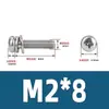 Tornillo de cabeza redonda de disco 304 con combinación de tres tornillos GB9074.8 para máquina de iluminación, venta al por mayor, M2M2.5M3-M6M8