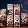 Lindos Dios de la Riqueza Infantil, Danza del León, Panda Sobres Rojos, Pinturas de Año Nuevo Chino, Sobres Rojos Premium Creativos de Suerte para Niños, Dinero de Suerte de Año Nuevo del Año del Caballo