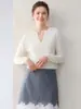 Suéter de cachemira para mujer 100% cachemira de cabra pura, nuevo estilo otoño e invierno, cuello redondo, tejido, jersey holgado, suéter cálido de capa base