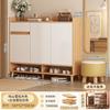 Zapatero de Madera Maciza para Entrada de Casa, Modelo Nuevo de Interior 2026 Gabinete de Entrada de Venta Caliente Gabinete de Almacenamiento Integrado Zapatero