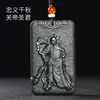 Jade Hetian de Xinjiang Zafiro Verde Torre Primera Calidad Material Fino Cuatro Brazos Guanyin Colgante de Paisaje para Hombres y Mujeres Colgante de Jade