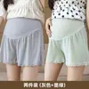 Ropa de maternidad para verano, leggings de maternidad finos, ajustables, adecuados para usar como prenda exterior, de cintura alta, anti-exposición, shorts de maternidad talla grande para el embarazo