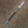 Guan Yu Hoja de Dragón Verde Media Luna Lu Bu Alabarda Fang Tian Juguetes Periféricos de los Tres Reinos Espadas Armas de Plástico PP Arma de Zhang Liao