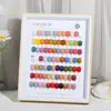 Placa de Exibição para Nail Art 80 Cores Grande Paleta de Cores de Madeira Estilo Japonês Quadro de Nail Art de Alta Qualidade Ferramenta de Paleta de Cores à Prova de Poeira