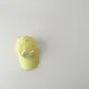 Sombreros Coreanos para Niños Qiu Nan Estilo Nuevo Ins Simple Letra Visera Protección Solar Gorra de Béisbol para Bebé Gorra de Béisbol de Secado Rápido