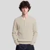 Ropa Exclusiva para Hombre APO Suministro transfronterizo exclusivo para hombres de 'dinero viejo' suéteres, punto de lujo ligero cuello henley holgado casual manga larga