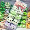 Fofo Sanrio melodia KT gato sapo parchia cachorro kulomi desenho animado crianças grampo de pelúcia grampo de cabelo menina