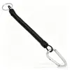 Chaveiro anti-perda para caminhada e acampamento ao ar livre, cordão anti-queda para pesca, cordão telefônico retrátil com mola, fivela de escalada